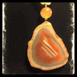 Necklace Agata Deep Rose